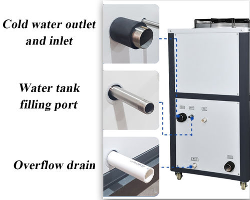 কমার্শিয়াল কোল্ড ওয়াটার চিলার কম তাপমাত্রা 3HP এয়ার কুলিং