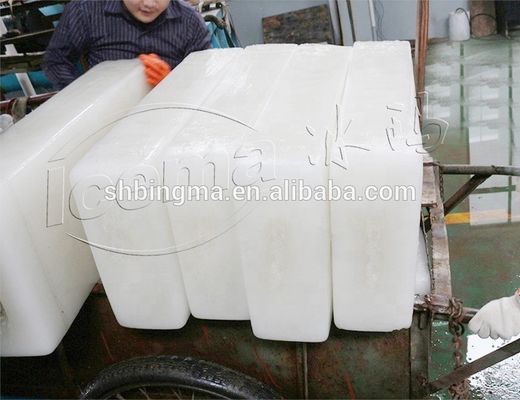 5000KG 5T ডাইরেক্ট কুলিং ব্লক আইস মেশিন CE 1800W