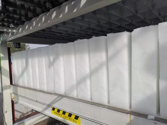 37.5KW শীতল ক্ষমতা স্টেইনলেস স্টীল প্লেট বাষ্পীভবন সহ সরাসরি শীতল ব্লক আইস মেশিন