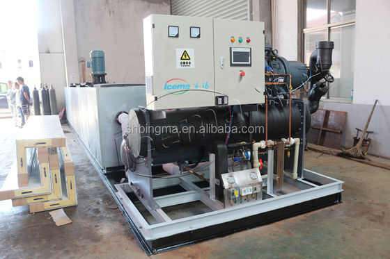 10T ব্রাইন রেফ্রিজারেশন ব্লক আইস মেশিন 380V 3P