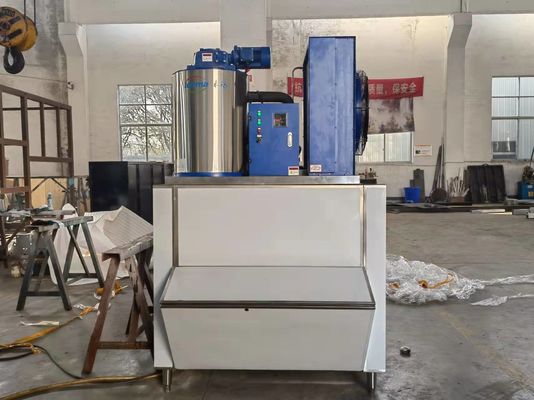 2T ফ্রেশওয়াটার ফ্লেক আইস মেশিন 380V/220V আইস স্টোরেজ সহ