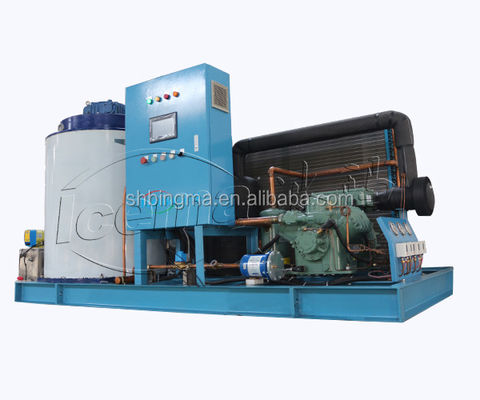 1 টন স্বাদু পানির ফ্লেক আইস মেশিন বাণিজ্যিক 380V 220V