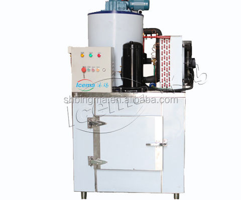 1 টন স্বাদু পানির ফ্লেক আইস মেশিন বাণিজ্যিক 380V 220V