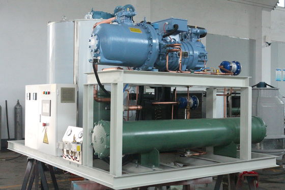 300KG-40T ইন্ডাস্ট্রিয়াল ফ্লেক আইস মেশিন ফ্রেশ সিফুড ফিশারির জন্য স্নো আইস ফ্লেক্স মেশিন