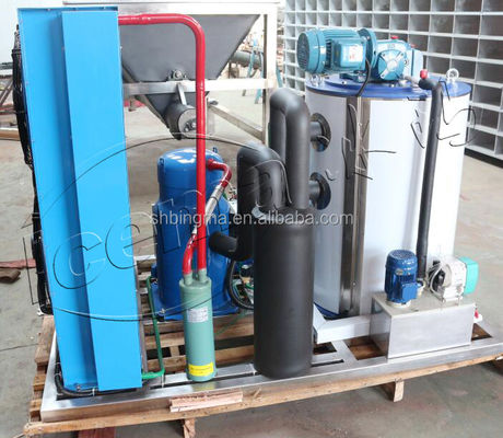 30 টন স্বাদু পানির ফ্লেক আইস মেশিন 220V স্বয়ংক্রিয় শিল্প