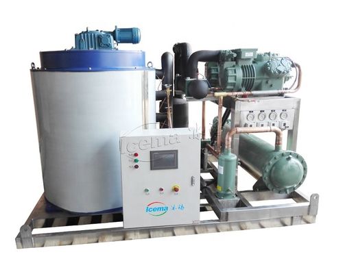 5 টন কমার্শিয়াল সিওয়াটার ফ্লেক আইস মেশিন 20.5KW