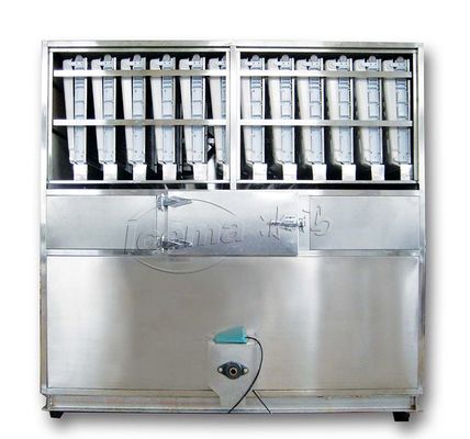 220V/50Hz পাওয়ার সাপ্লাই মাইক্রো কম্পিউটার কন্ট্রোল সিস্টেমের সাথে ইন্ডাস্ট্রিয়াল আইস কিউব মেকার 2100x1460x2100mm