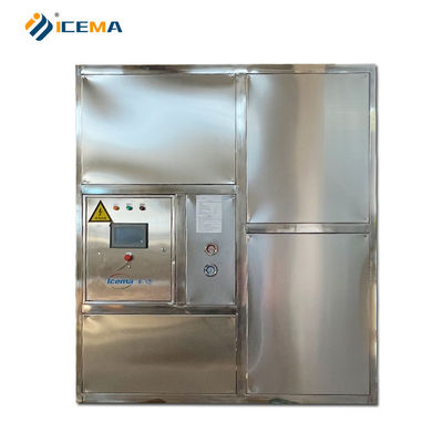 শক্তি সঞ্চয় ICEMA 1T-10T খাদ্য ও পানীয় শিল্পের জন্য শিল্পীয় ঘনক্ষেত্র বরফ মেশিন