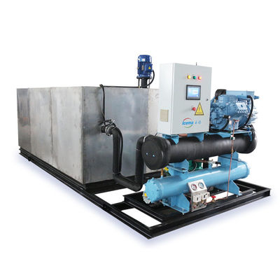 19.75KW মাল্টি ফাংশন 2T 5T 10T 20T 5000 কেজি বরফ উত্পাদনের জন্য স্লাইন ব্লক আইস প্ল্যান্ট