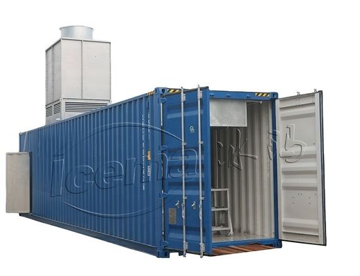 ভালো দাম RefComp কম্প্রেসার 31.25KW 8T কনটেইনার ব্লক আইস মেশিন বন্দর এবং কয়ে জন্য অপসারণযোগ্য অনলাইন