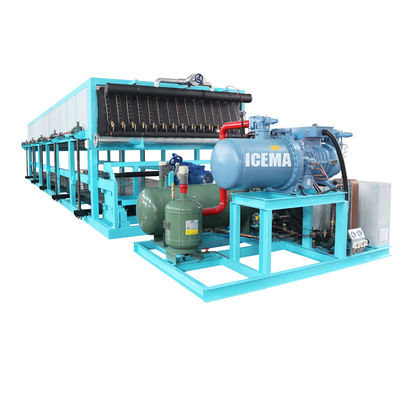 85kw শীতল ক্ষমতা বড় আকারের বরফ উৎপাদনের জন্য শিল্প বরফ ব্লক মেশিন