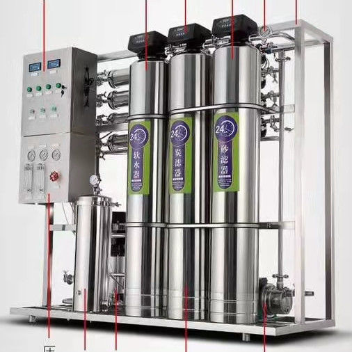 কারখানার সরাসরি উচ্চ মানের 1000L/H জল পরিশোধক ফিল্টার মেশিন বিপরীত অস্মোসিস জল পরিশোধক বরফ/জল তৈরির জন্য