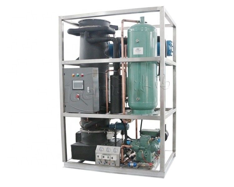 আরব মধ্যপ্রাচ্যের জন্য বড় আইস উত্পাদন 40KW সিলিন্ডারিক টিউব আইস মেশিন টিভি 50
